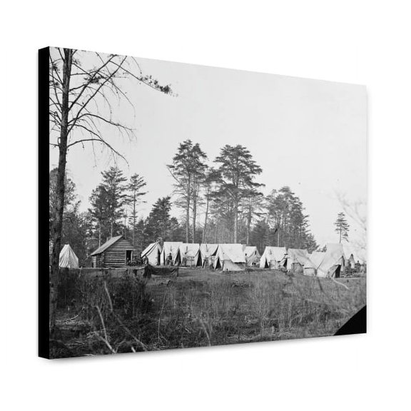 Canvas Print: Brandy Station, Va. Chief Engineer's Camp At Army Of The Potomac