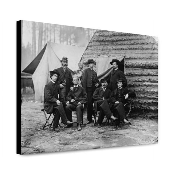 Canvas Print: Brandy Station, Va. Clerks At Army Of The Potomac Headquarters, 1864