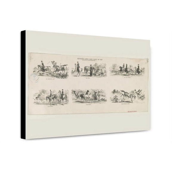 Canvas Print: Bufford's Comic Card Sheet No. 420