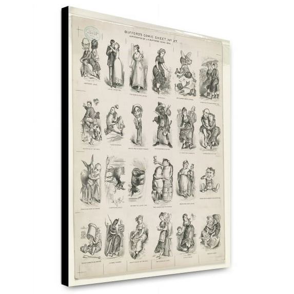 Canvas Print: Bufford's Comic Sheet No. 27