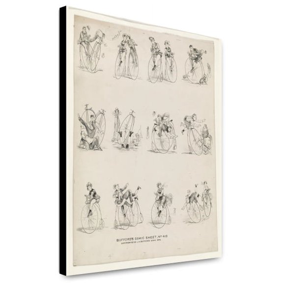 Canvas Print: Bufford's Comic Sheet No. 418