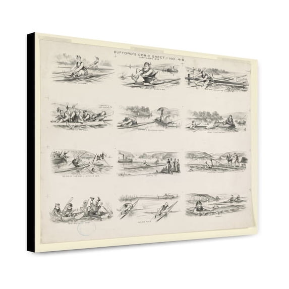Canvas Print: Bufford's Comic Sheet No. 419