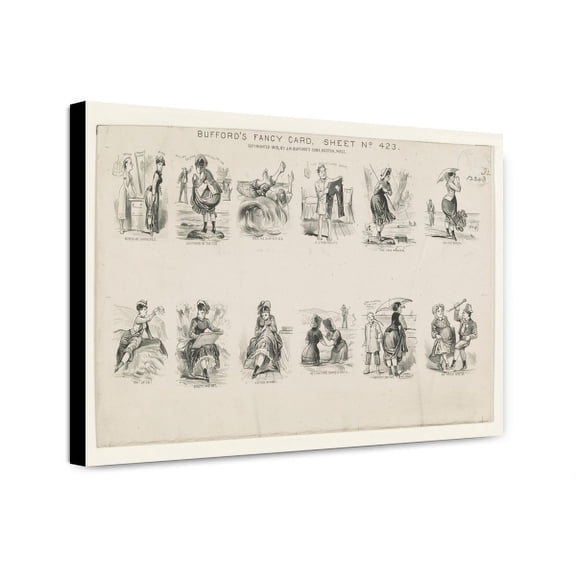 Canvas Print: Bufford's Fancy Card Sheet No. 423