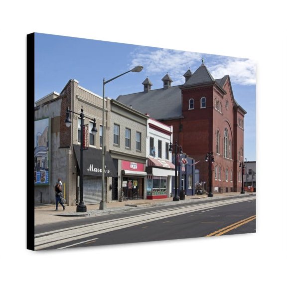 Canvas Print: Buildings, H St. Near Intersection With 10th St., Nebraska