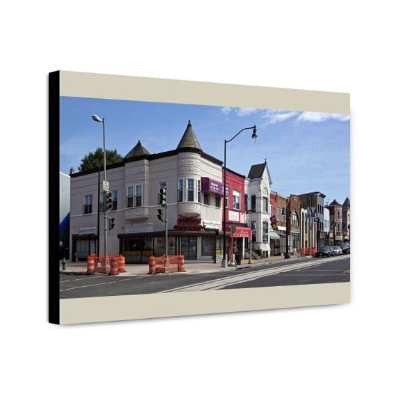 Canvas Print: Buildings, H St. Near Intersection With 10th St., Nebraska