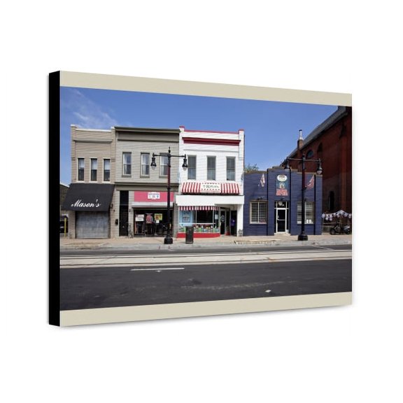 Canvas Print: Buildings, H St. Near Intersection With 10th St., Nebraska