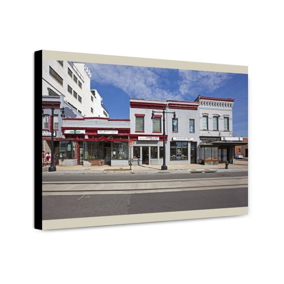 Canvas Print: Buildings, H St. Near Intersection With 7th St., Nebraska