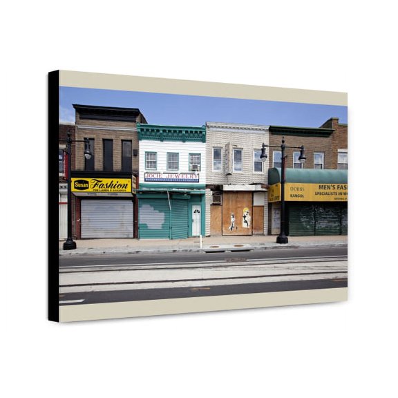 Canvas Print: Buildings, H St. Near Intersection With 9th St., Nebraska