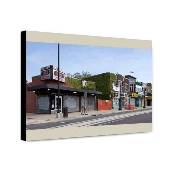 Canvas Print: Buildings, H St. Near Intersection With 9th St., Nebraska
