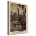 thumbnail image 1 of Canvas Print: Burnt Bridge Over Pope's Head, Near Devereux Station, Orange, 1 of 3
