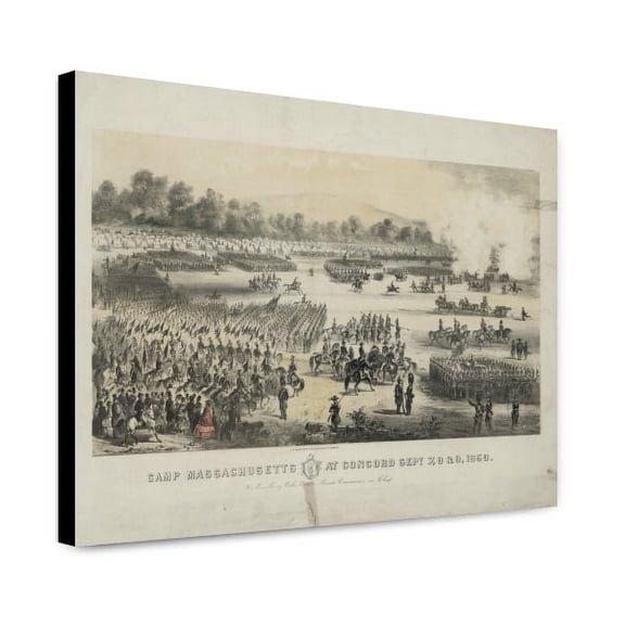Canvas Print: Camp Massachusetts At Concord, Sept. 7,8 & 9, 1859