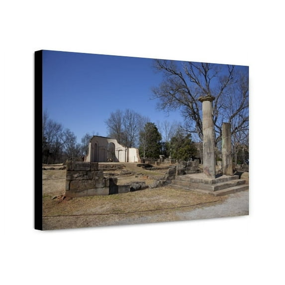 Canvas Print: Capitol Park Showing Reconstructed Architectural Features Of The