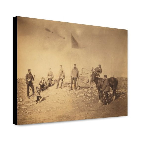 Canvas Print: Captain Hall, & Group Of The 14th