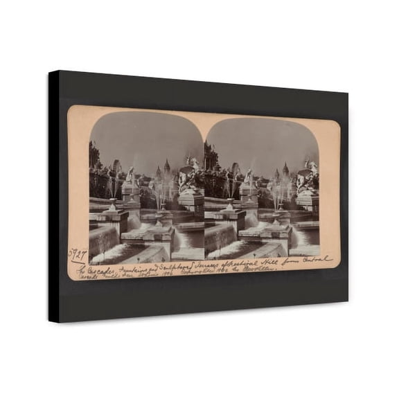 Canvas Print: Cascades, Fountains And Sculptured Terraces Of Festival Hill From