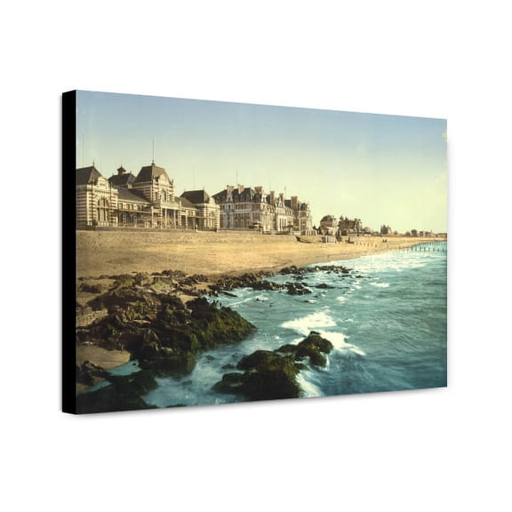 Canvas Print: Casino And Grand Hotel, Parame, France, circa 1890