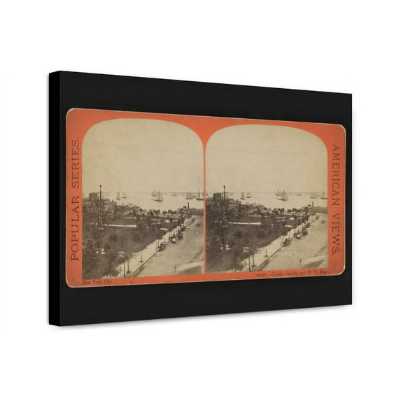 Canvas Print: Castle Garden And New York Bay, circa 1890