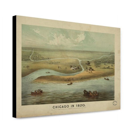 Canvas Print: Chicago In 1820