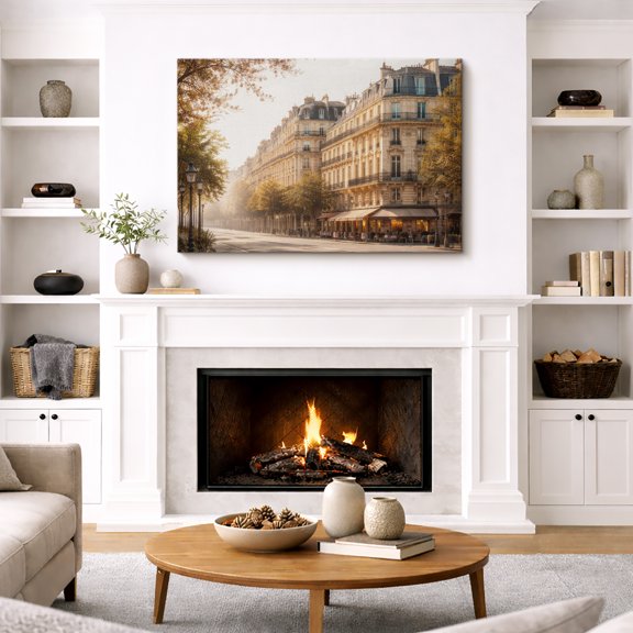 Canvas Print City Architecture Wall Art Modern Decorative for Living Room Bedroom - 12"x18"