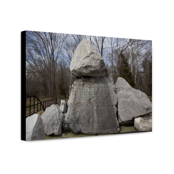 Canvas Print: Civil Rights Memorial At The Edmund Pettus Bridge In Selma