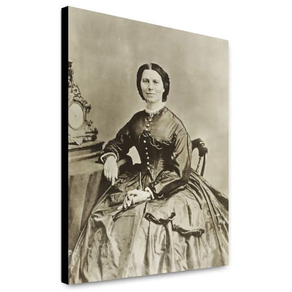 Canvas Print: Clara Barton, Three-Quarter Length Portrait, Seated, Facing Front