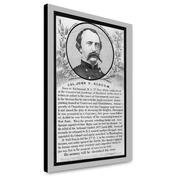 Canvas Print: Col. John S. Slocum, 1862