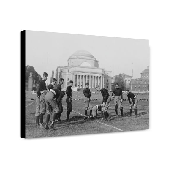 Canvas Print: Columbia University Football, Metcalf Training Half-Back