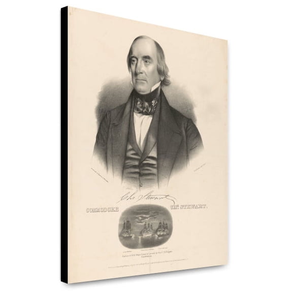 Canvas Print: Commodore Chs. Stewart, 1841