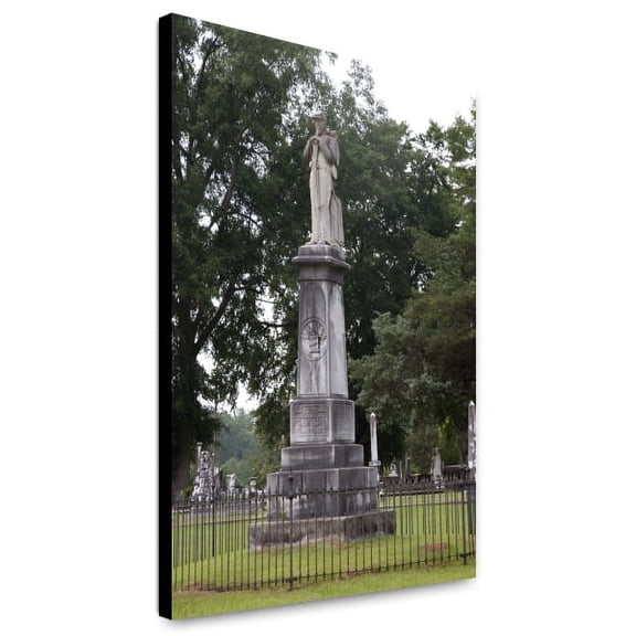 Canvas Print: Confederate Statues In Cemetery, Camden, Alabama, 2010
