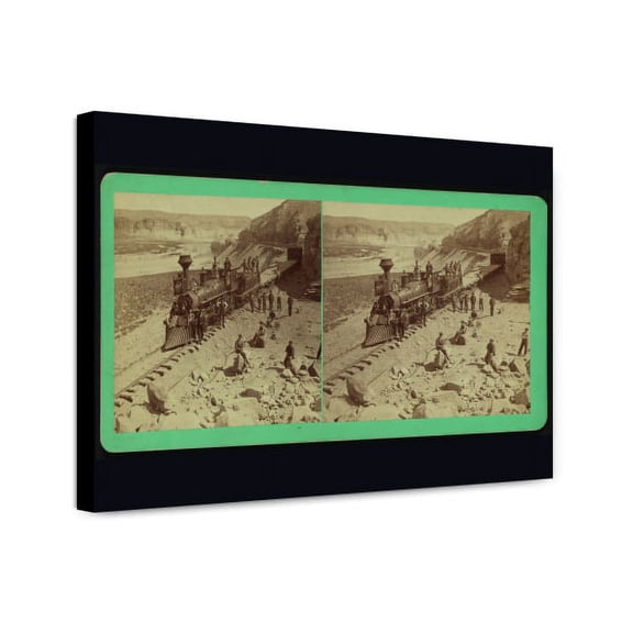Canvas Print: Construction Train Near Green River, circa 1861