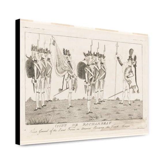 Canvas Print: Count De Rochambeau - French General Of The Land Forces In America