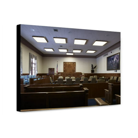 Canvas Print: Courtroom, U.S. Post Office And Courthouse, Laredo, Texas, 2007