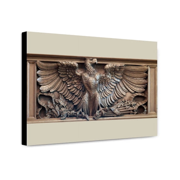 Canvas Print: Courtroom Wood Eagle, Byron R. White U.S. Courthouse, Denver