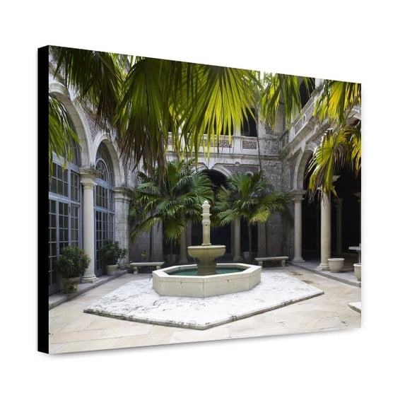 Canvas Print: Courtyard, David W. Dyer Federal Building And U.S. Courthouse