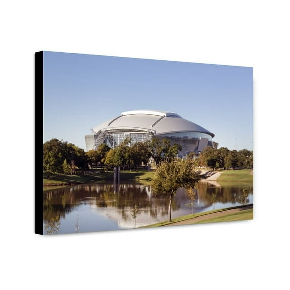 Canvas Print: Cowboys Stadium, A Domed Stadium With A Retractable Roof In