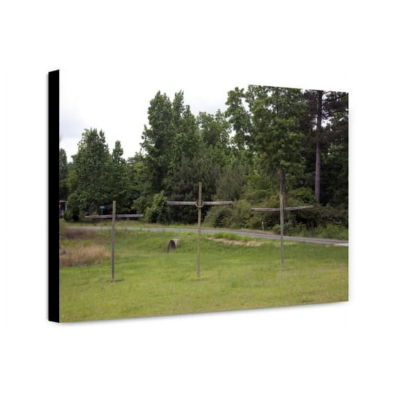 Canvas Print: Cross In A Church Yard In Rural Alabama, 2010
