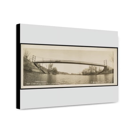 Canvas Print: Crow Island Bridge, Osage River, Osceola, Mo., 1914