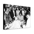 thumbnail image 1 of Canvas Print: Cuts Cake For President. Washington, D.C. Mrs. Franklin Roosevelt, 1 of 3