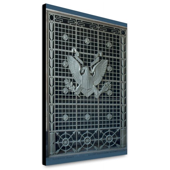 Canvas Print: Decorative Grill, Joseph P. Kinnerary U.S. Courthouse, Columbus
