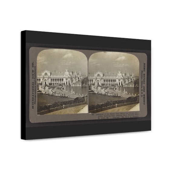 Canvas Print: Dedicated To The Power That Moves The World, Electricity Building