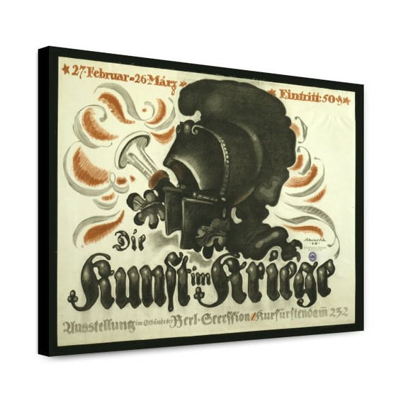 Canvas Print: Die Kunst Im Krieg, 1916