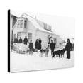 thumbnail image 1 of Canvas Print: Dog Team And Dr. Sutherland's Party Ready To Leave Fairbanks For, 1 of 3