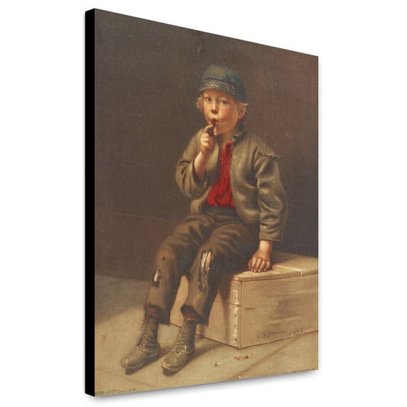 Canvas Print: Draws Hard, 1873