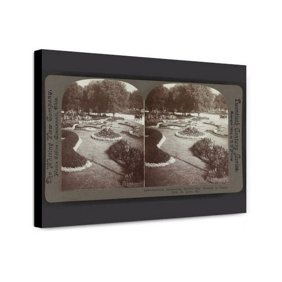 Canvas Print: Driveway Approaching World's Fair Grounds In Forest Park, St