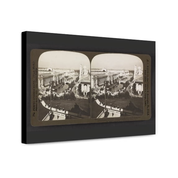Canvas Print: East Lagoon And Palaces Of Education And Manufactures, North From