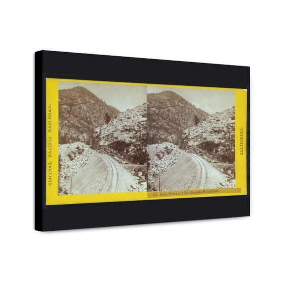 Canvas Print: Echo Point And Rattlesnake Mountains, circa 1865
