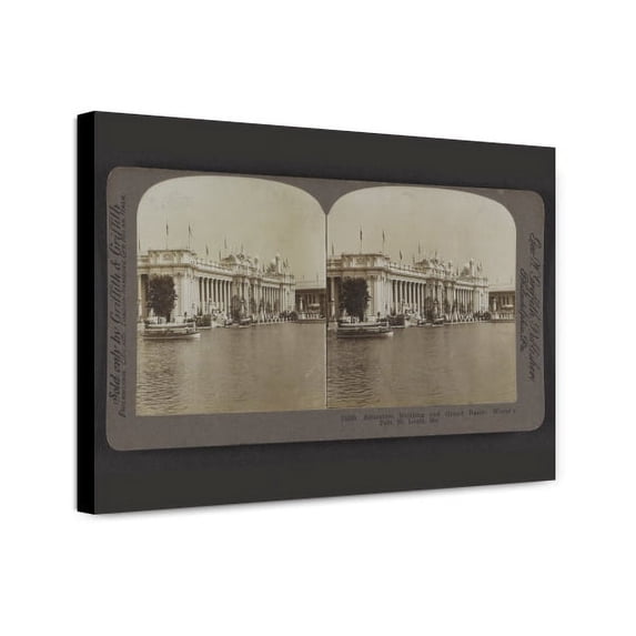 Canvas Print: Education Building And Grand Basin, World's Fair, St. Louis, Mo.