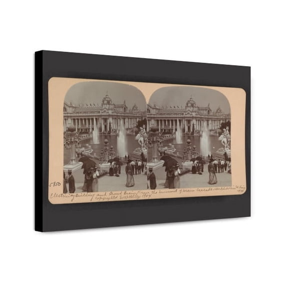 Canvas Print: Electricity Building And Grand Basin From The Summit Of Main