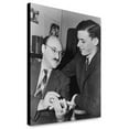 thumbnail image 1 of Canvas Print: Ellery Queen (Left) And James Yaffe, Half-Length Portrait, Turned, 1 of 3