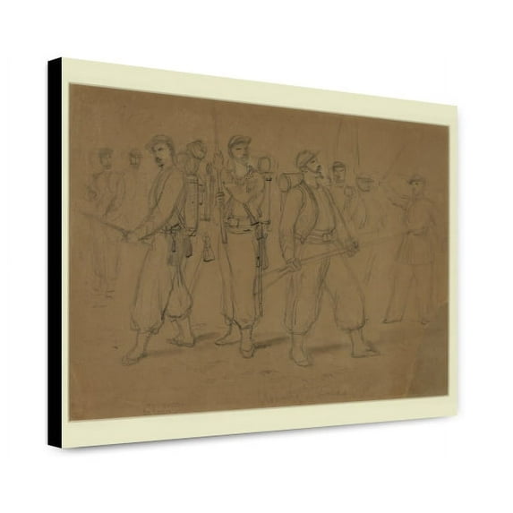 Canvas Print: Elsworths Sic Chicago Zouaves, 1861