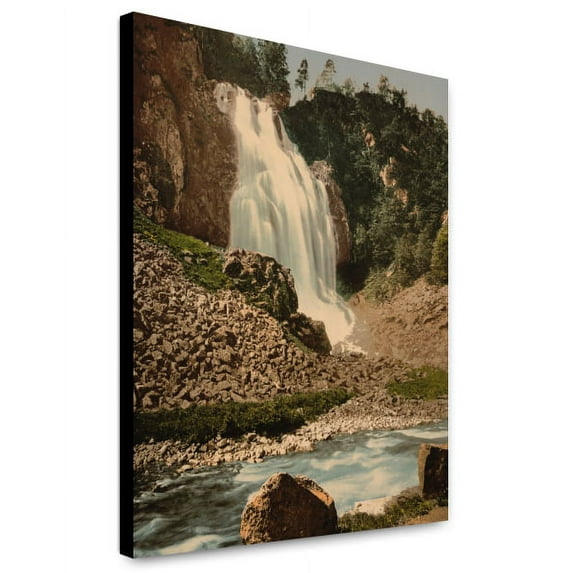 Canvas Print: Espelandsfos, Odde (I.E. Odda), Hardanger Fjord, Norway, circa 1890